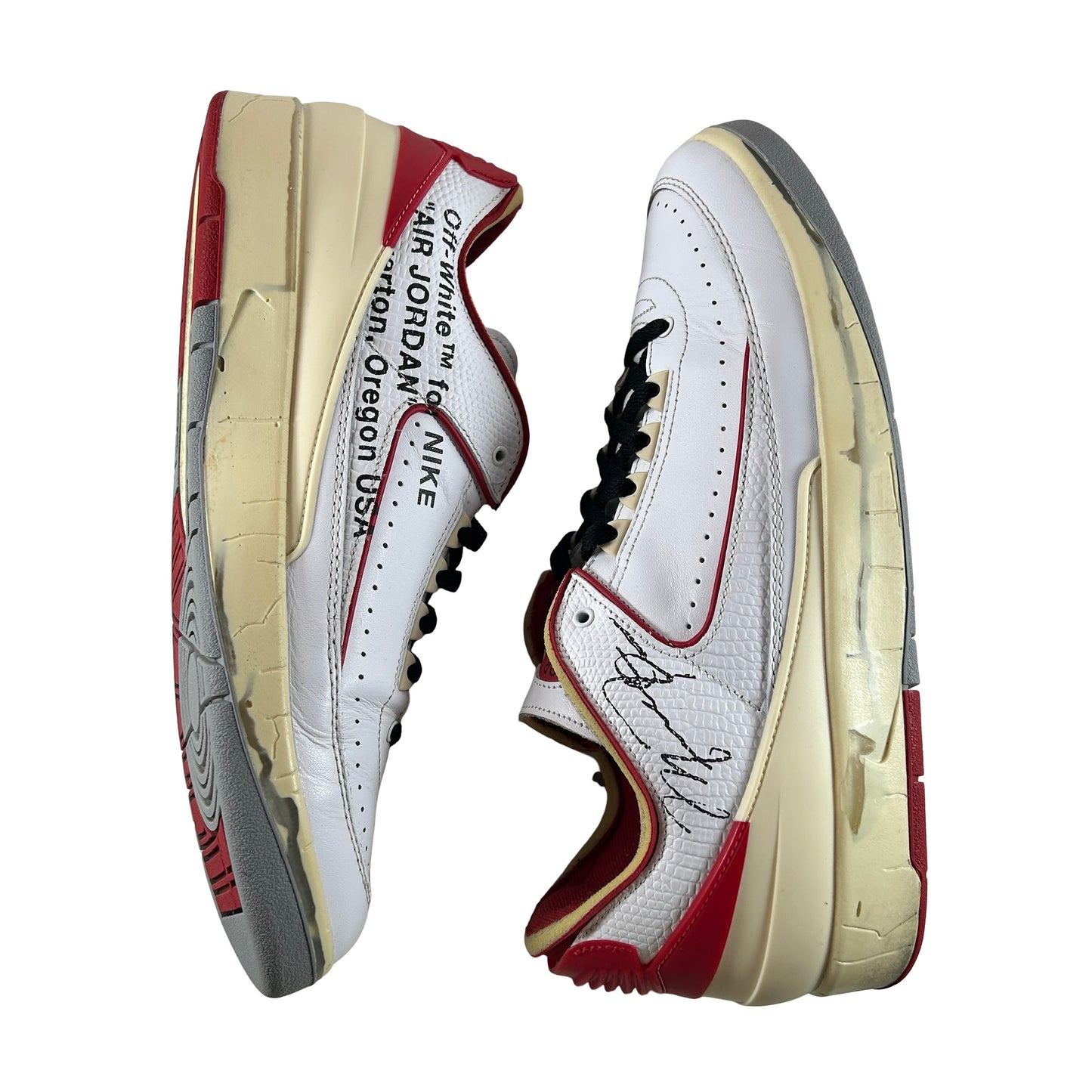 DJ4375 106 Jordan 2 Retro Low SP Off-White White Red [USED] - 12 M (Used3)