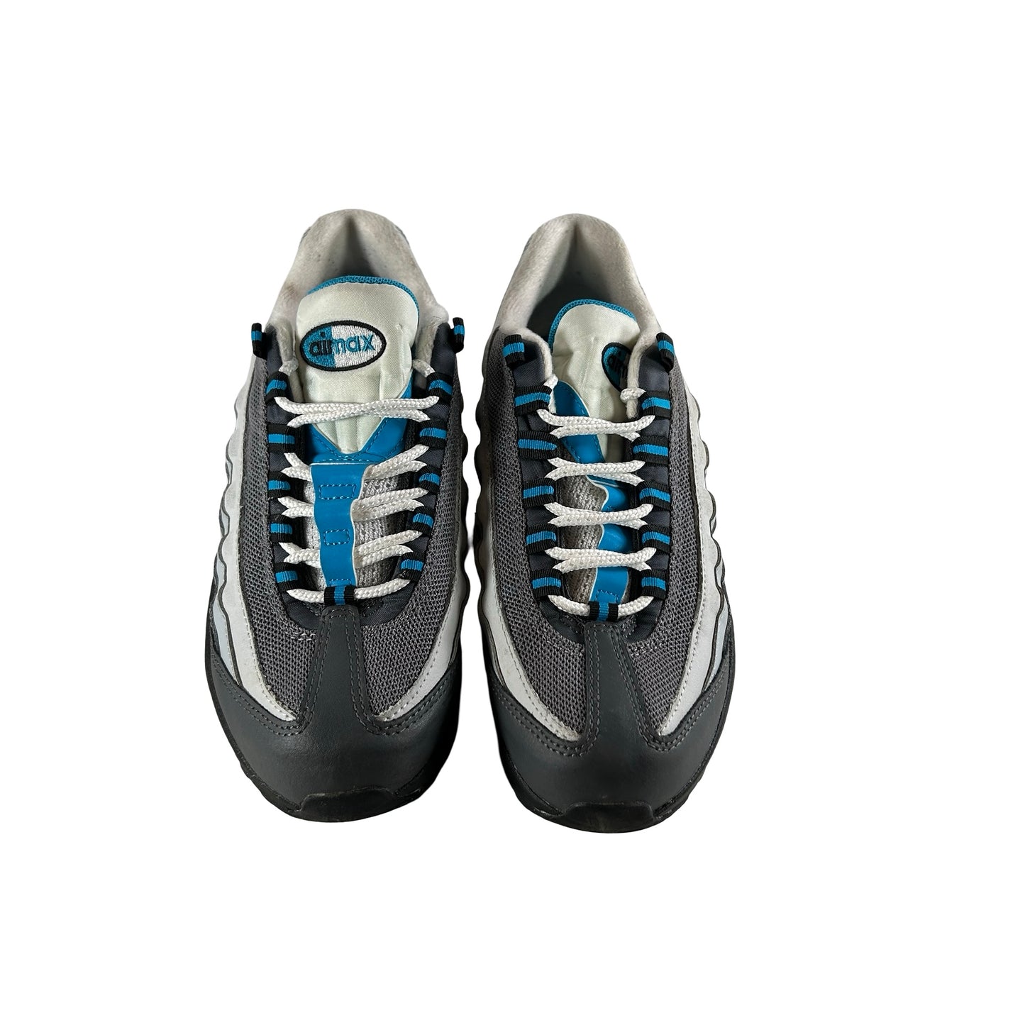 CJ3906 002 Nike Air Max 95 Recraft Grey Laser Blue (GS) [USED] - 5 Y (Used) (No Box)