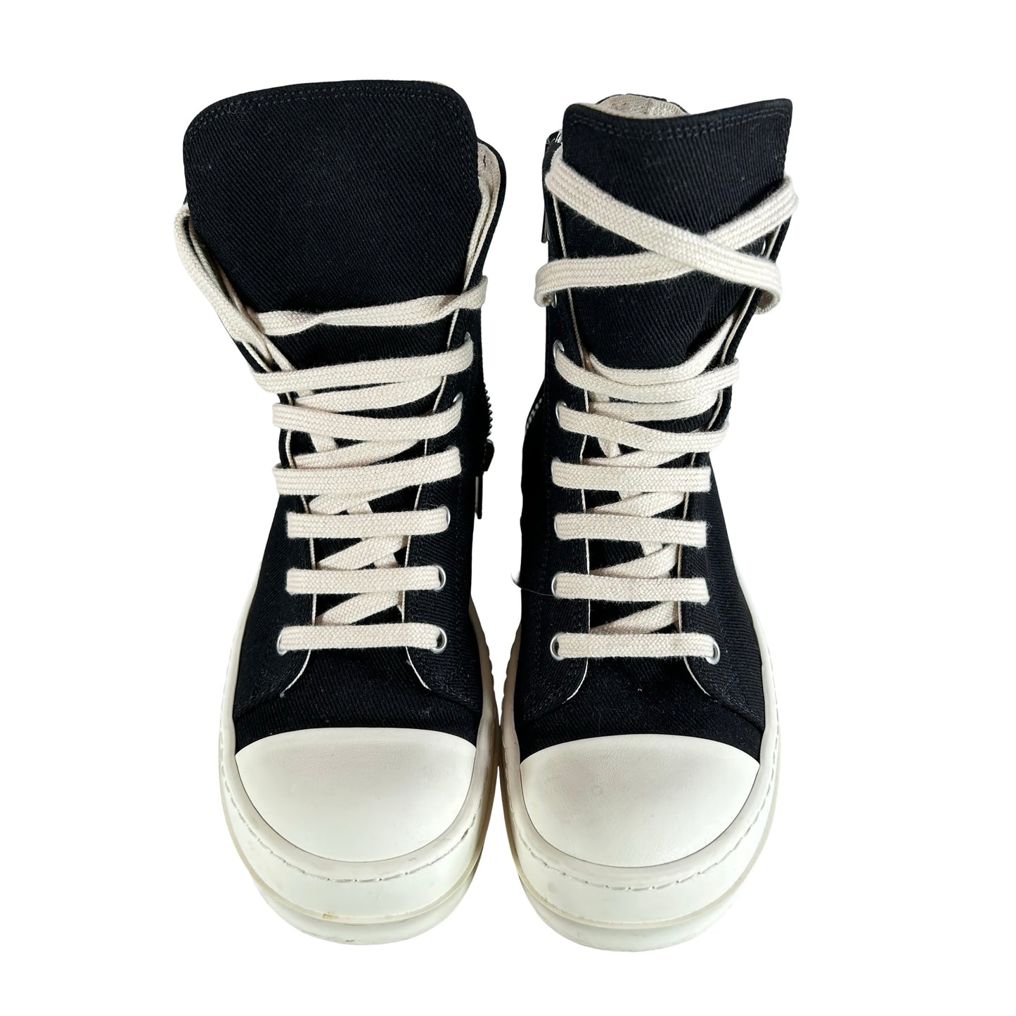 DU01C6800 DQES1 911 Rick Owens DRKSHDW High Top Black Milk [USED] - EU 35 (Used)