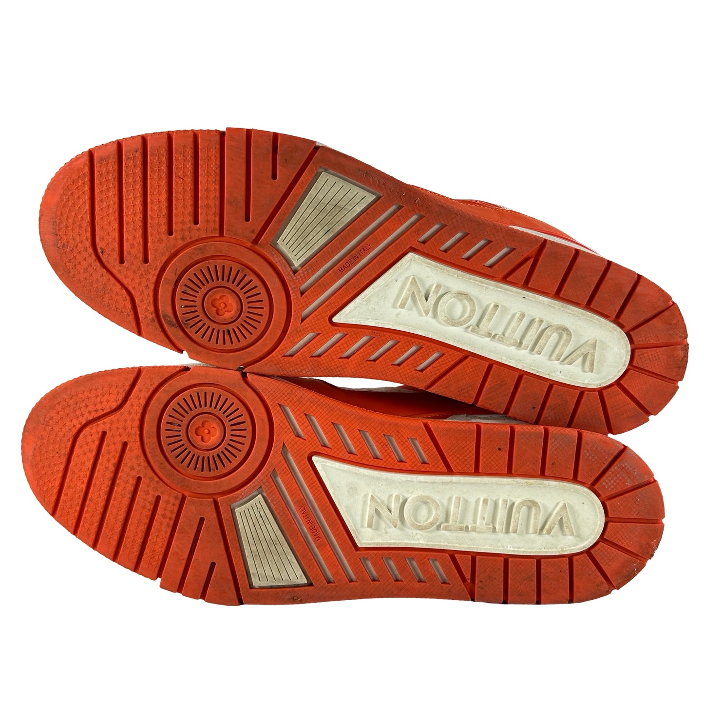 1A811P / 1A811N Louis Vuitton LV Trainer Orange [USED] - LV 10 (US 11) (Used)