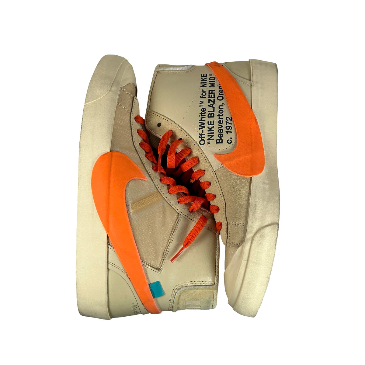 AA3832 700 Nike Blazer Off-White Orange [USED] - 11.5 M (Used) (No Box)