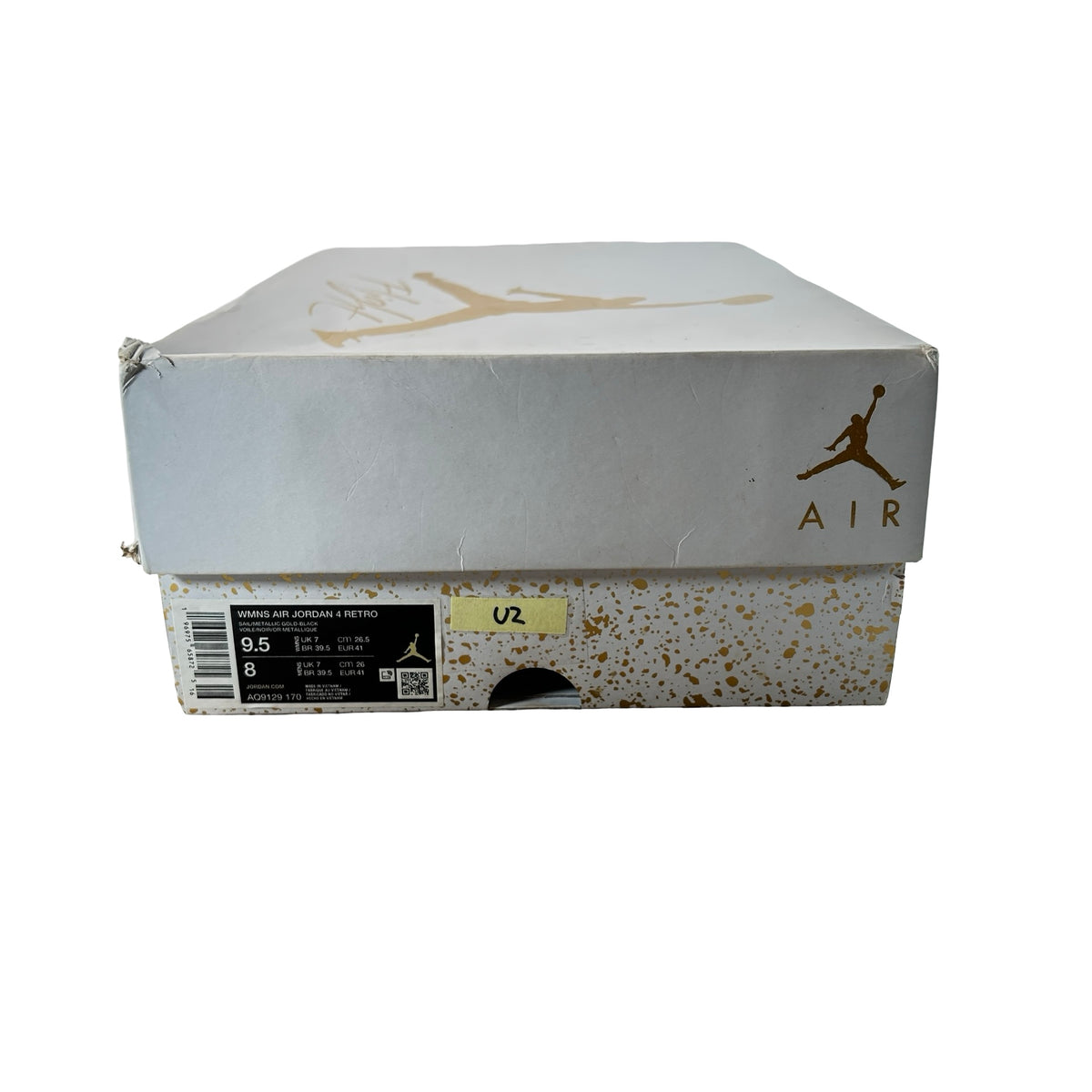 AQ9129 170 Jordan 4 Retro Metallic Gold (W) [USED] - 9.5 W (Used2)