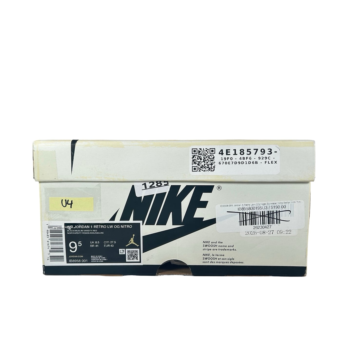 IB8958 001 Jordan 1 Retro Low OG Nigel Sylvester Nitro Better With Time [USED] - 9.5 M (Used4)