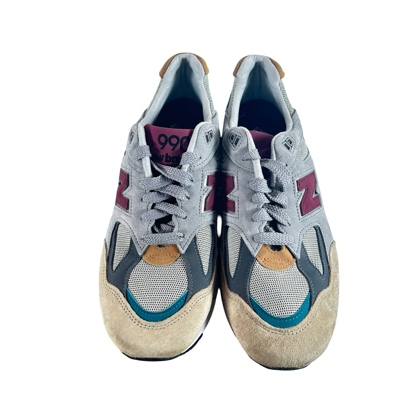 M990CP2 New Balance 990v2 Grey Green Maroon [USED] - 10.5 M (Used) (No Box)