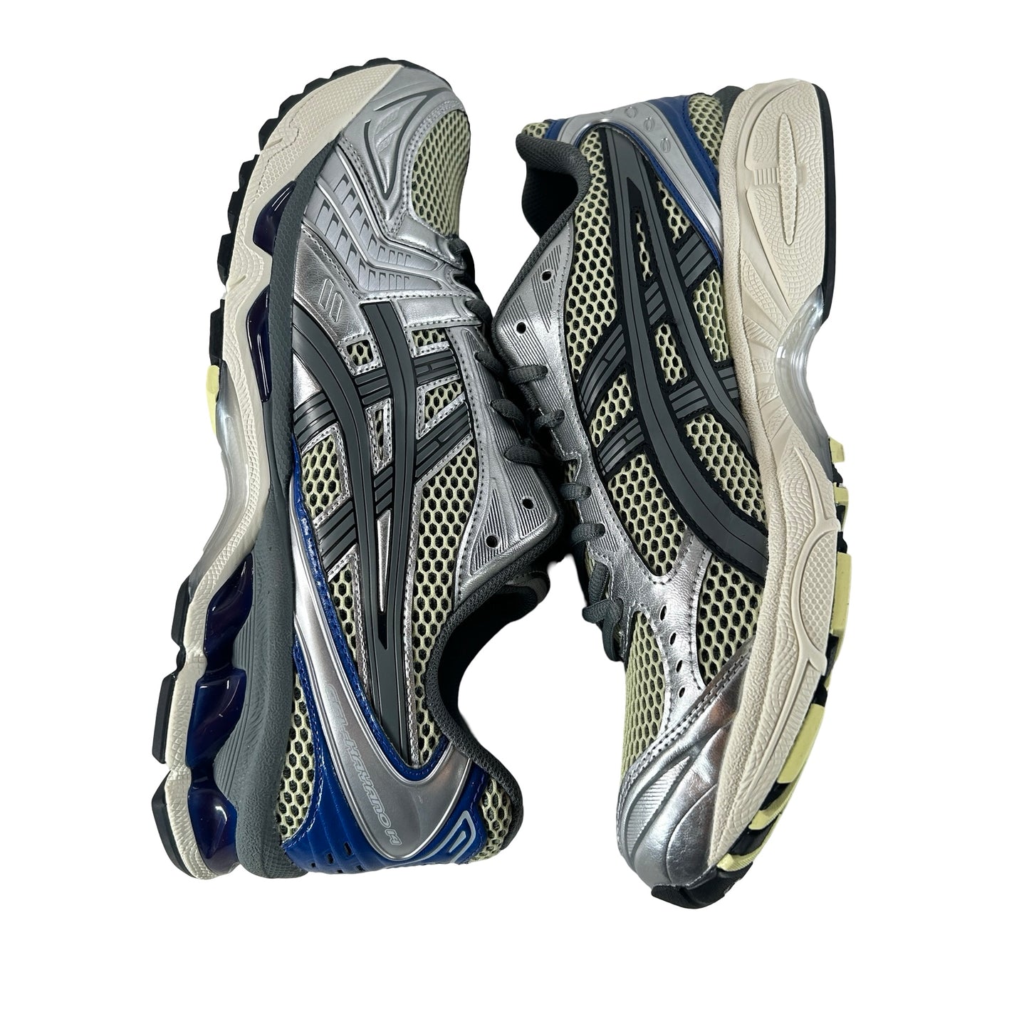 1203A740 750 ASICS Gel-Kayano 14 Soft Yellow Asics Blue [USED] - 11 M (VNDS)