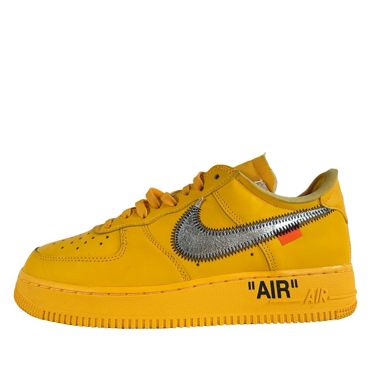 DD1876 700 Nike Air Force 1 Low Off-White ICA University Gold [USED] - 8 M (Used)