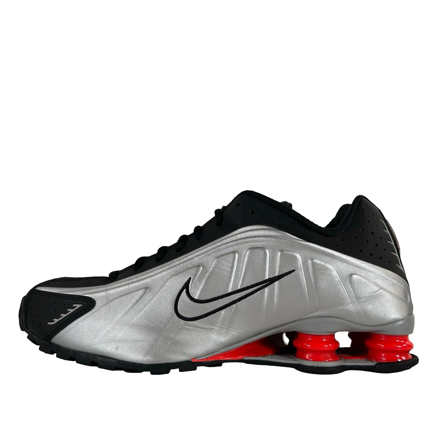 BV1111 008 Nike Shox R4 Black Metallic Silver (2018/2024) [USED] - 10.5 M (Used)