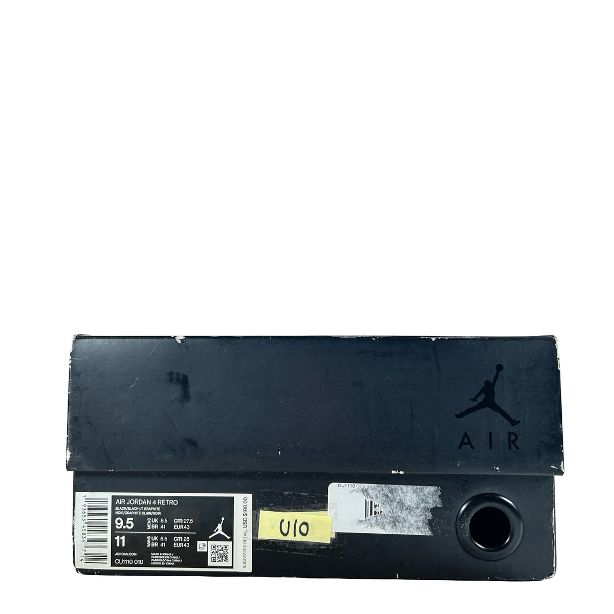 CU1110 010 Jordan 4 Retro Black Cat (2020) [USED] - 9.5 M (Used10)