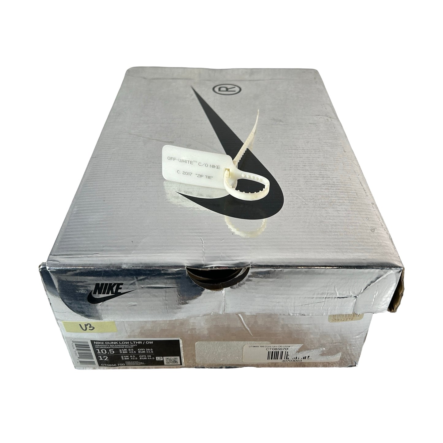 CT0856 700 Dunk Low Off-White University Gold [USED] - 10.5 M (Used3)