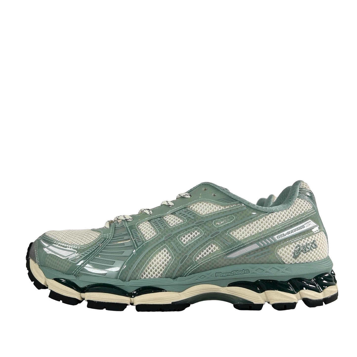1203A675 100 ASICS Gel-Kayano 12.1 Kith Cream Sage [USED] - 9.5 M (Used)
