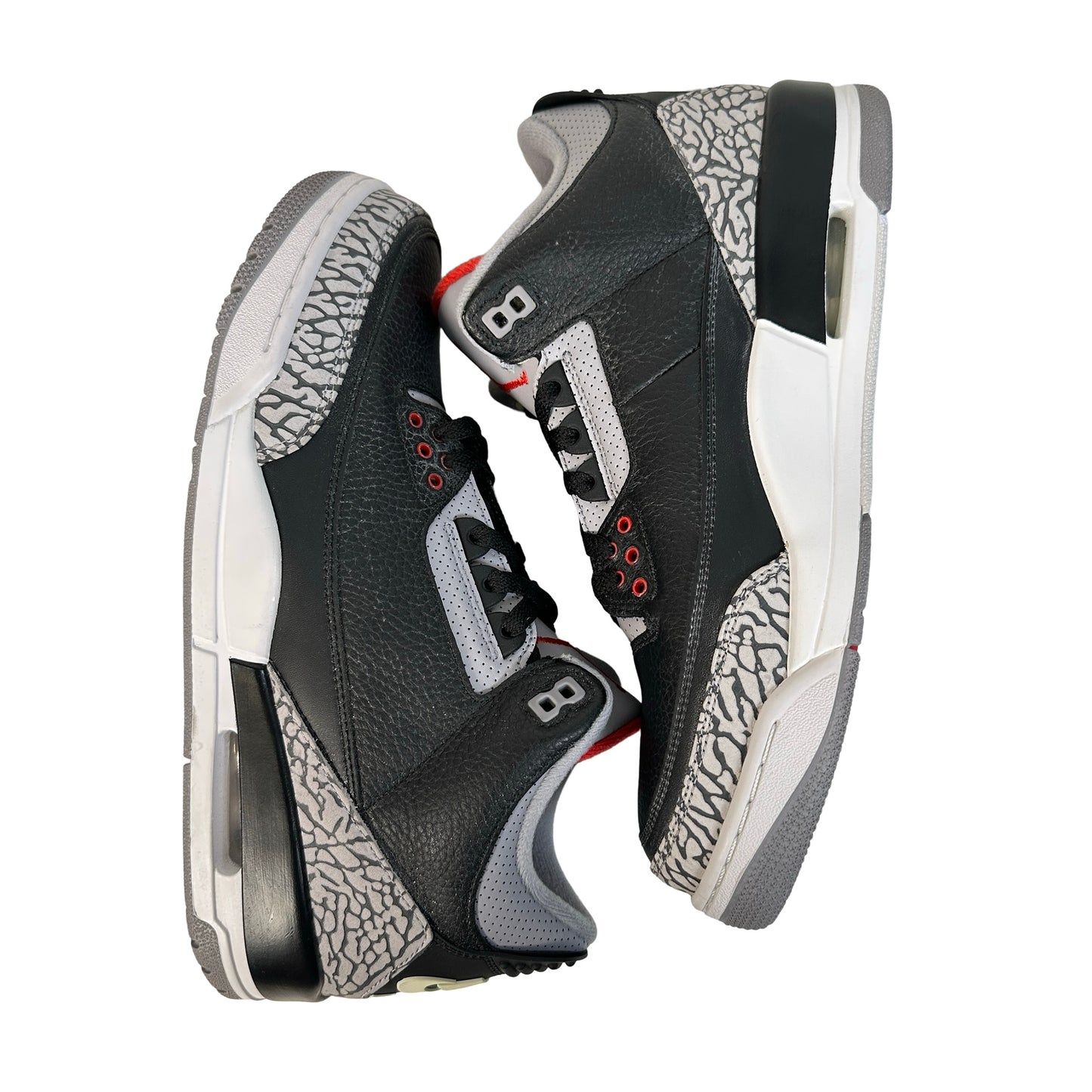 854262 001 Jordan 3 Black Cement 2018 [CONDITIONAL] - 10.5 M (Yellowing Heel Tab)
