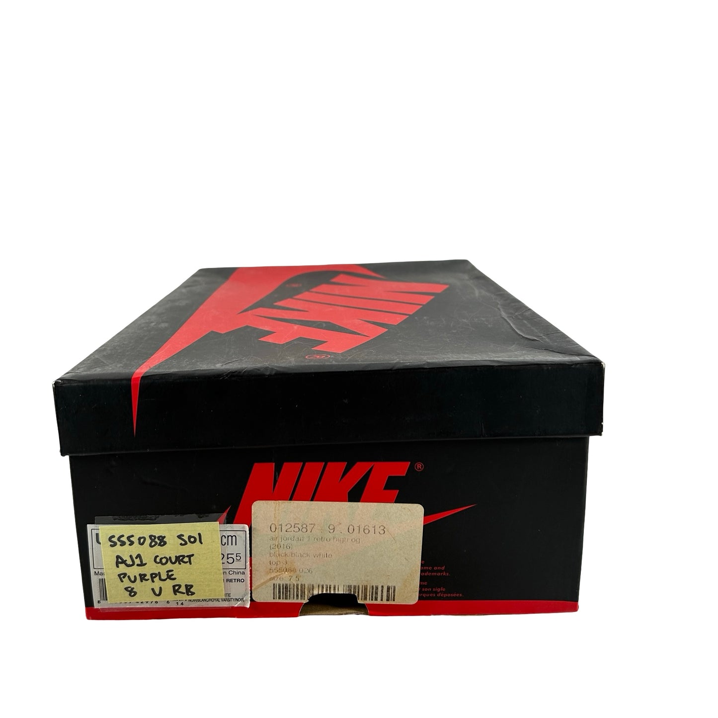 555088 501 Jordan 1 Court Purple [USED] - 8 M (Used) (Replace Box)