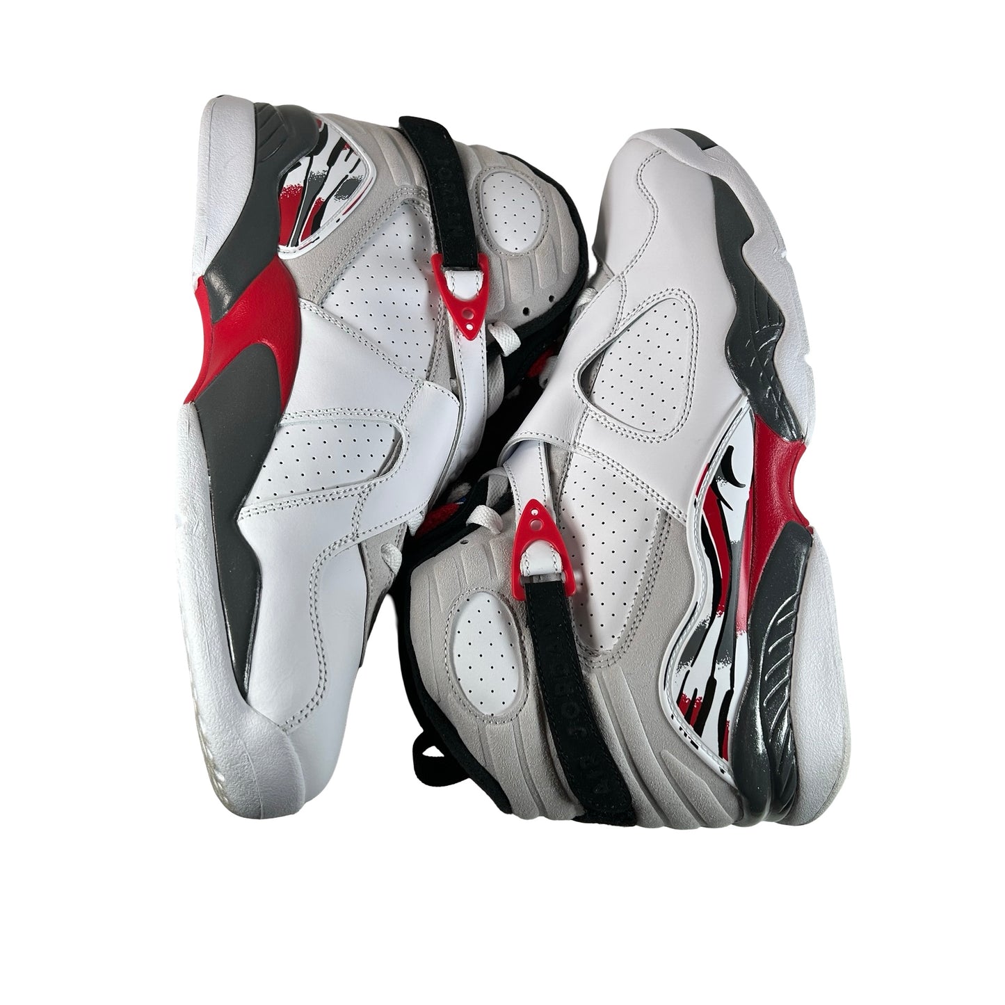 305381 100 Jordan 8 Retro White True Red (2025) [USED] - 11 M (Used2)
