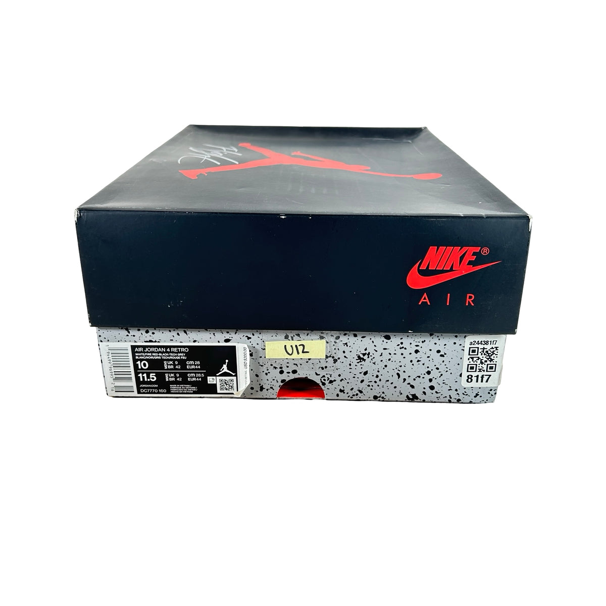 DC7770 160 Jordan 4 Retro Fire Red (2020) [USED] - 10 M (Used12)