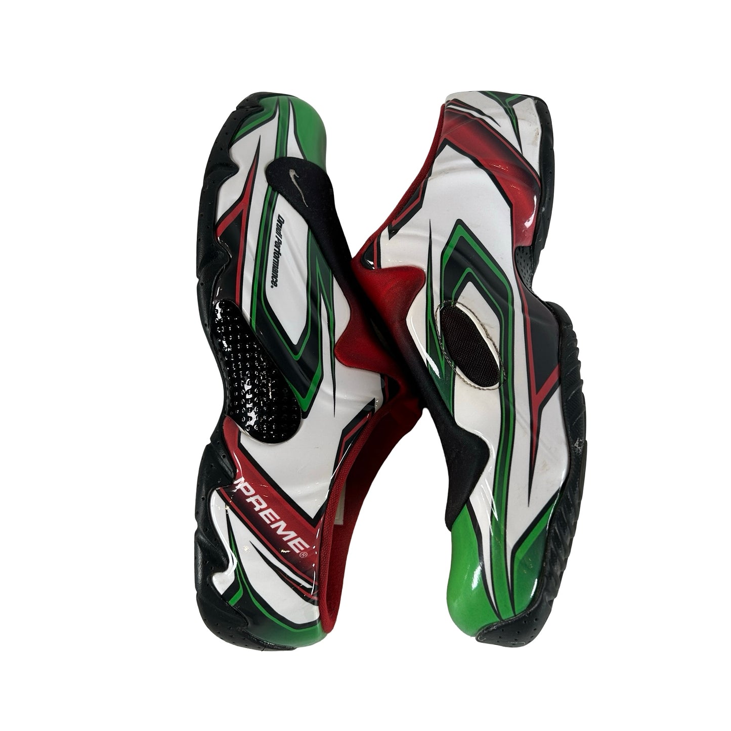 FN0289 100 Nike Clogposite Supreme White Gym Red Green [USED] - 10.5 M (Used2)