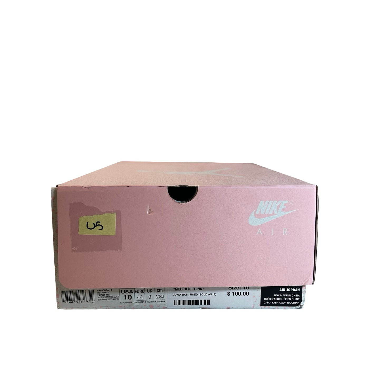 HQ7978 102 Jordan 5 Retro Medium Soft Pink [USED] - 10 M (Used5)