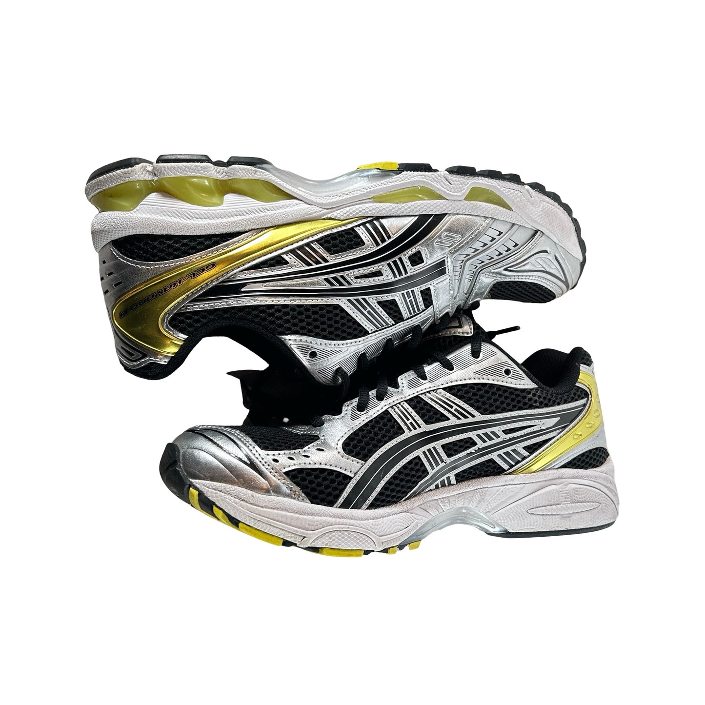 1203A537 001 ASICS Gel-Kayano 14 Black Lemon Spark [USED] - 8.5 M (Used)