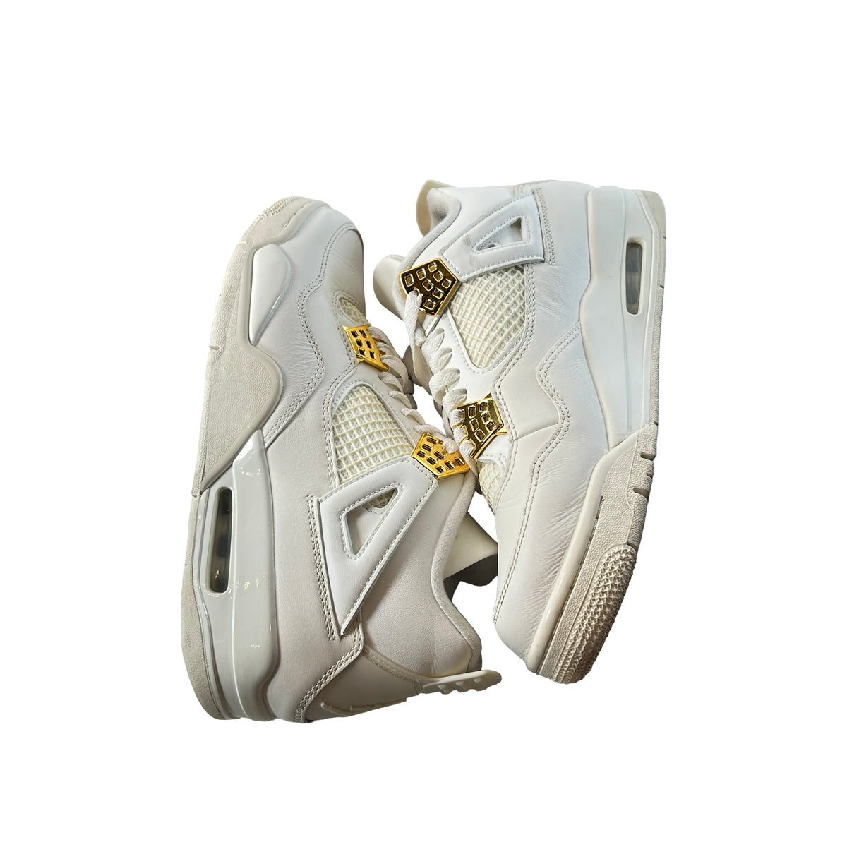 AQ9129 170 Jordan 4 Retro Metallic Gold (W) [USED] - 9.5 W (Used2)