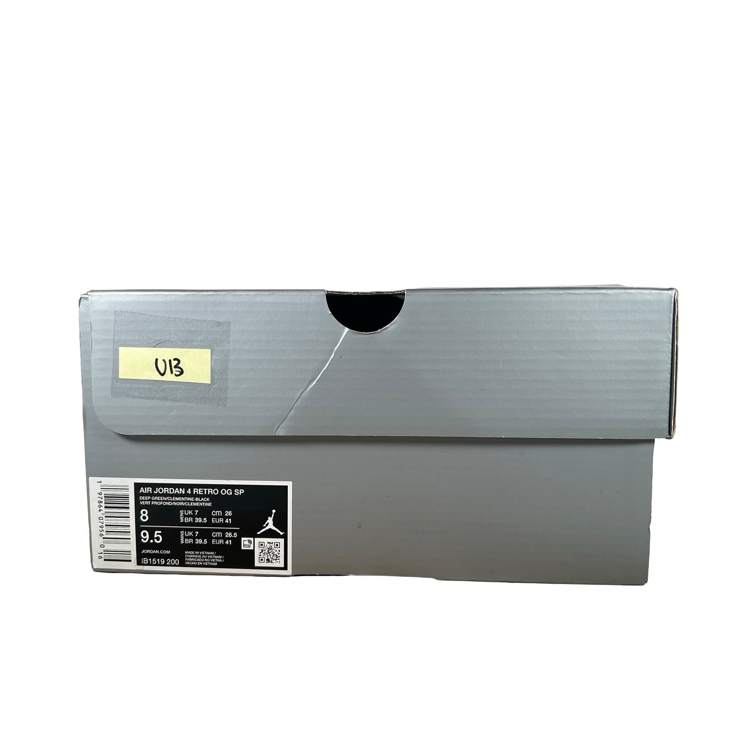IB1519 200 Jordan 4 Retro OG SP Undefeated (2025) [USED] - 8 M (Used13)