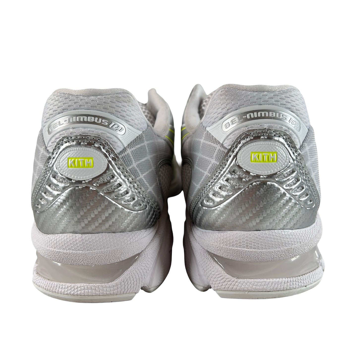 1203A844 100 ASICS Gel-Nimbus 10.1 Kith White Pure Silver [USED] - 12 M (Used)