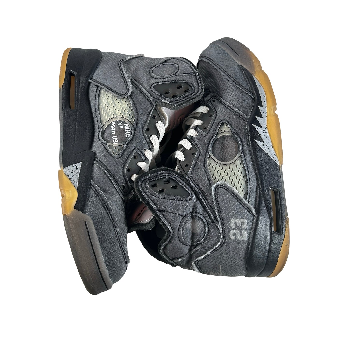 CT8480 001 Jordan 5 Off-White Black [USED] - 8 M (Used8)