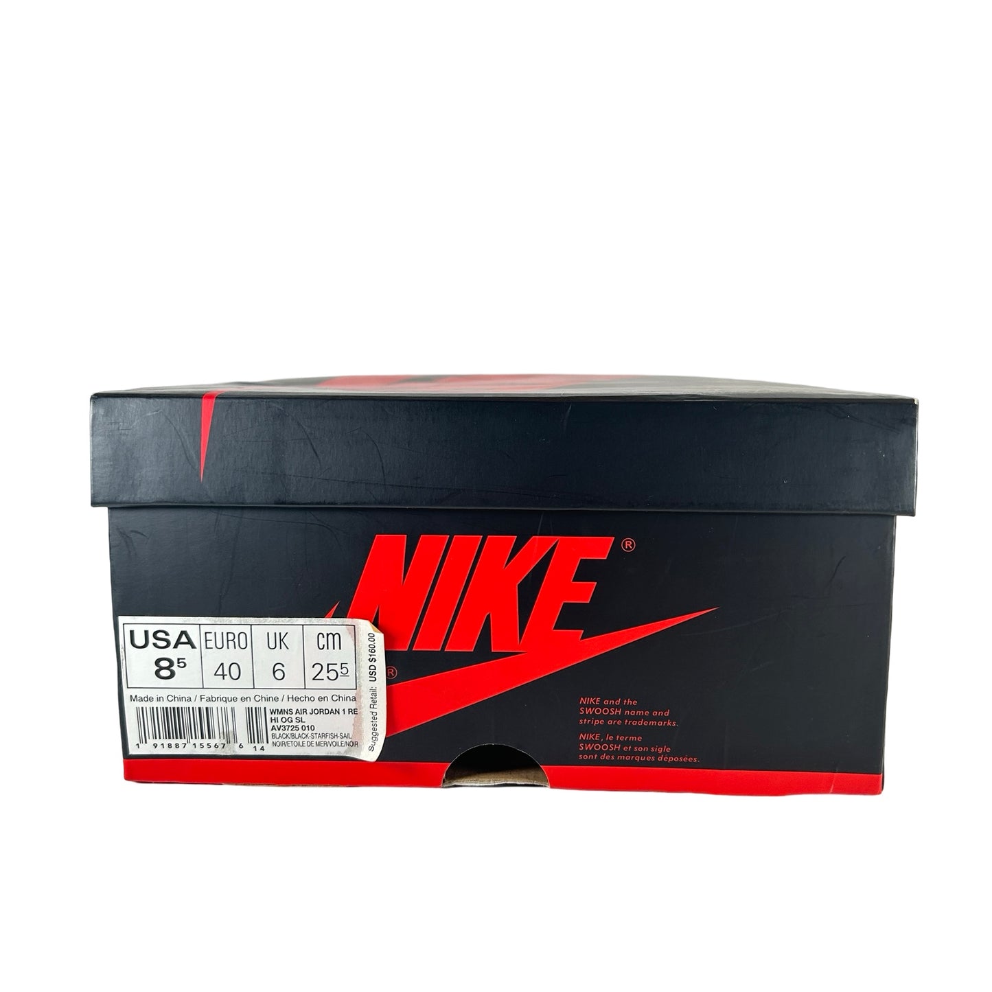 AV3725 010 Jordan 1 Retro High Satin Shattered Backboard (Women's) [USED] - 8.5 W [USED]