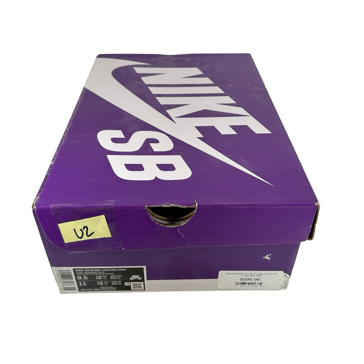 DH7534 200 Nike SB Dunk Low Pro Paisley Brown [USED] - 9.5 M (Used2)