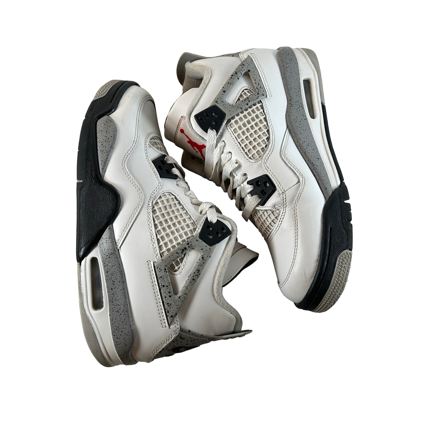 IB4171 100 Jordan 4 Retro White Cement (2025) (GS) [USED] - 6 Y (Used)