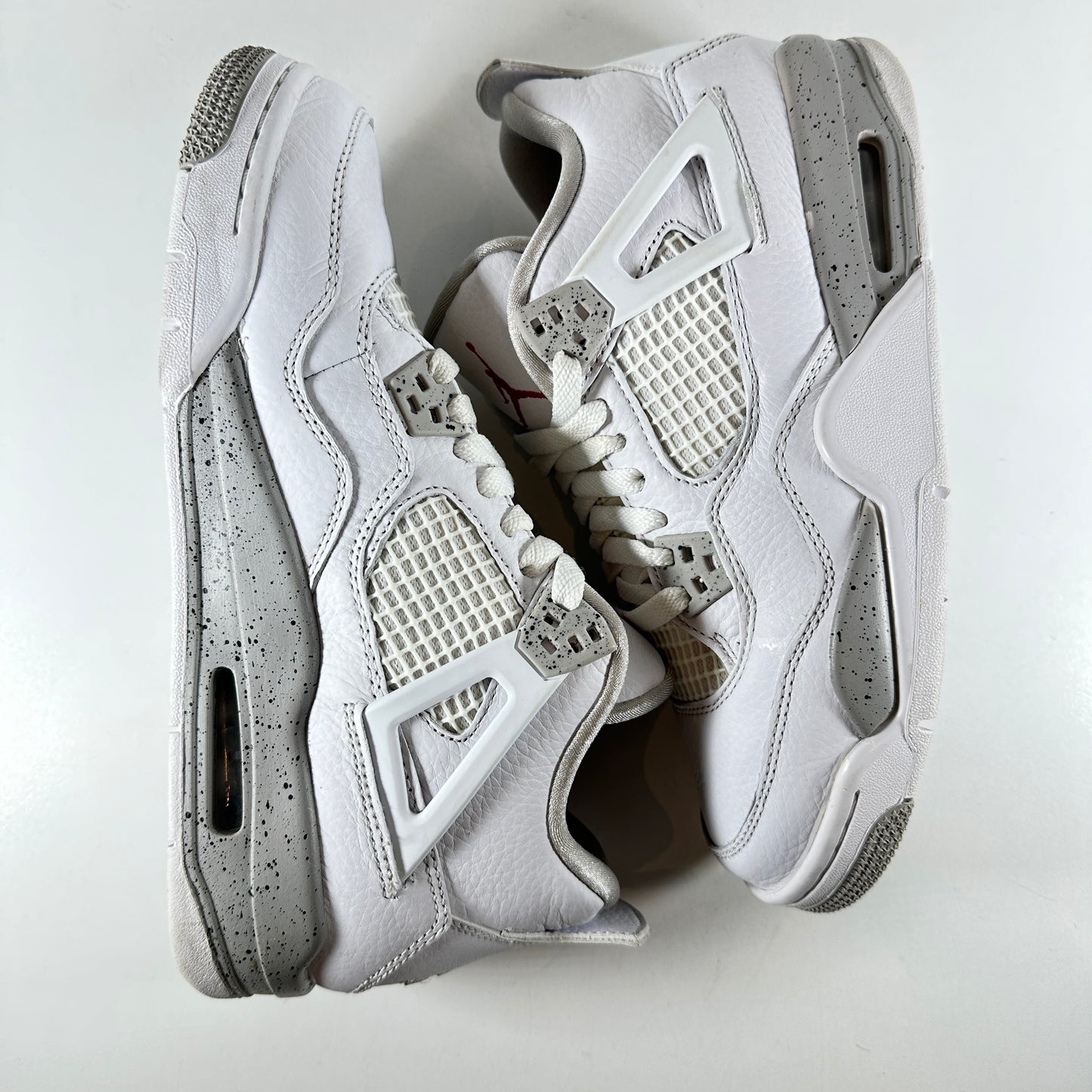 DJ4699 100 Jordan 4 Retro White Oreo (2021) (GS) [USED] - 7Y (Used)