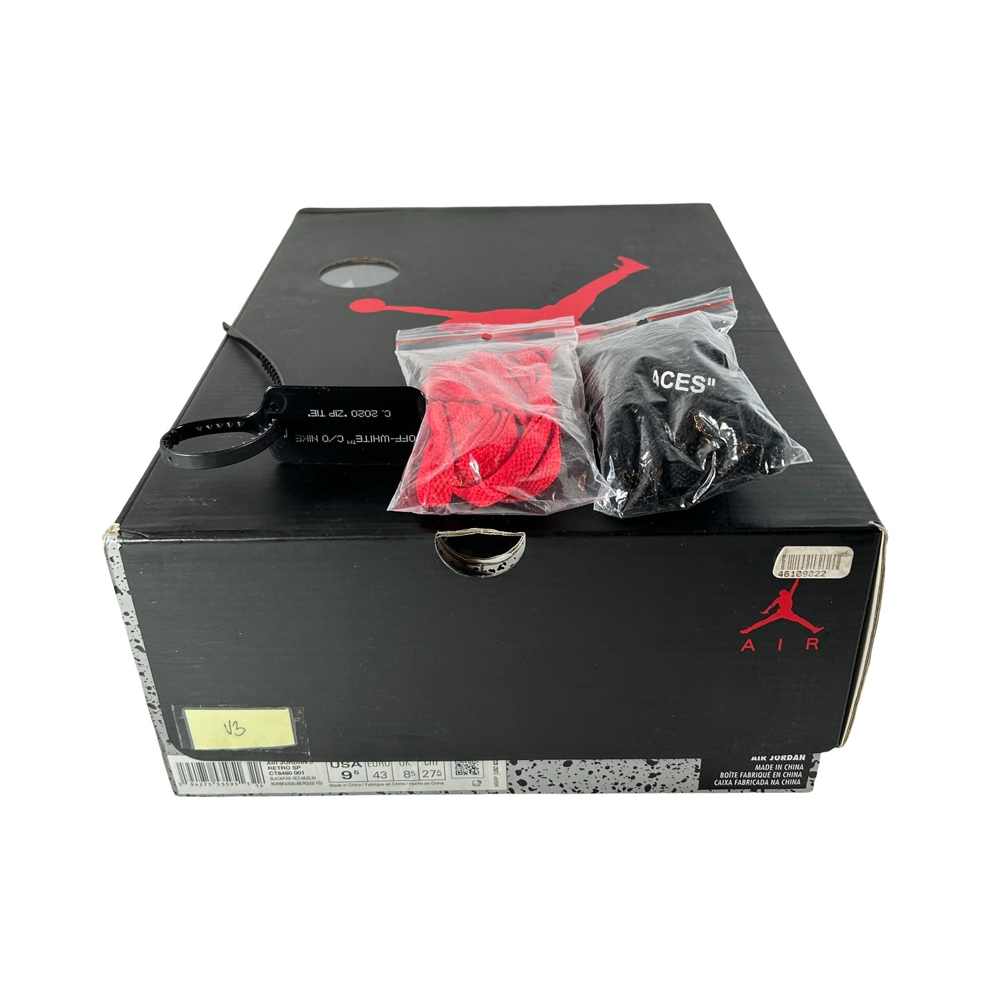 CT8480 001 Jordan 5 Off-White Black [USED] - 9.5 M (Used3)