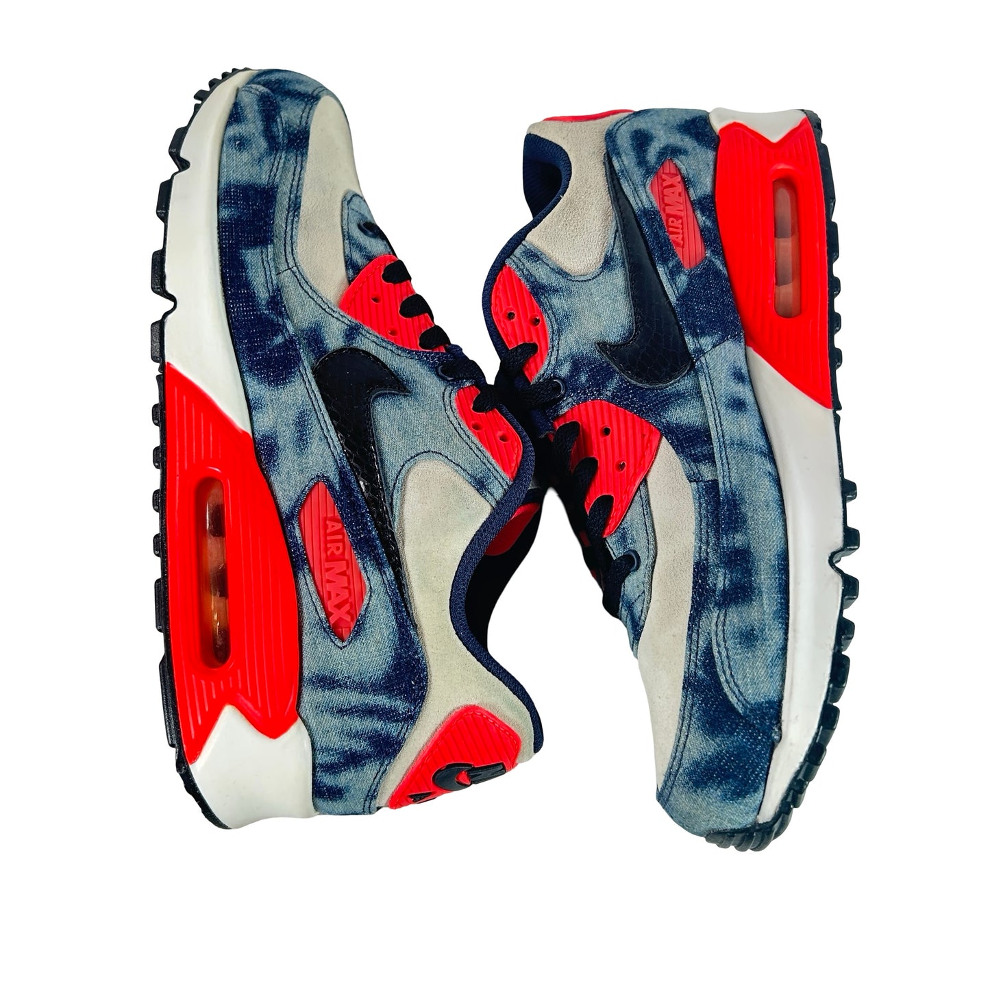700875 400 Nike Air Max 90 Washed Denim [USED] - 9 M (Used)