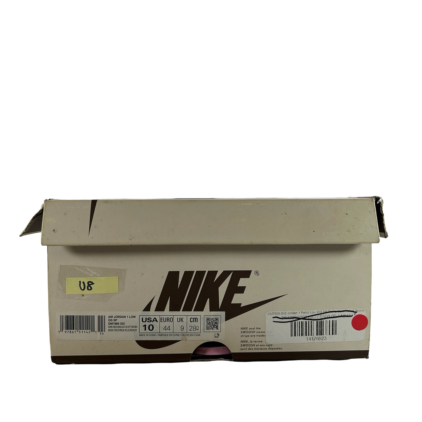 DM7866 202 Jordan 1 Retro Low OG SP Travis Scott Velvet Brown [USED] - 10 M (Used8)