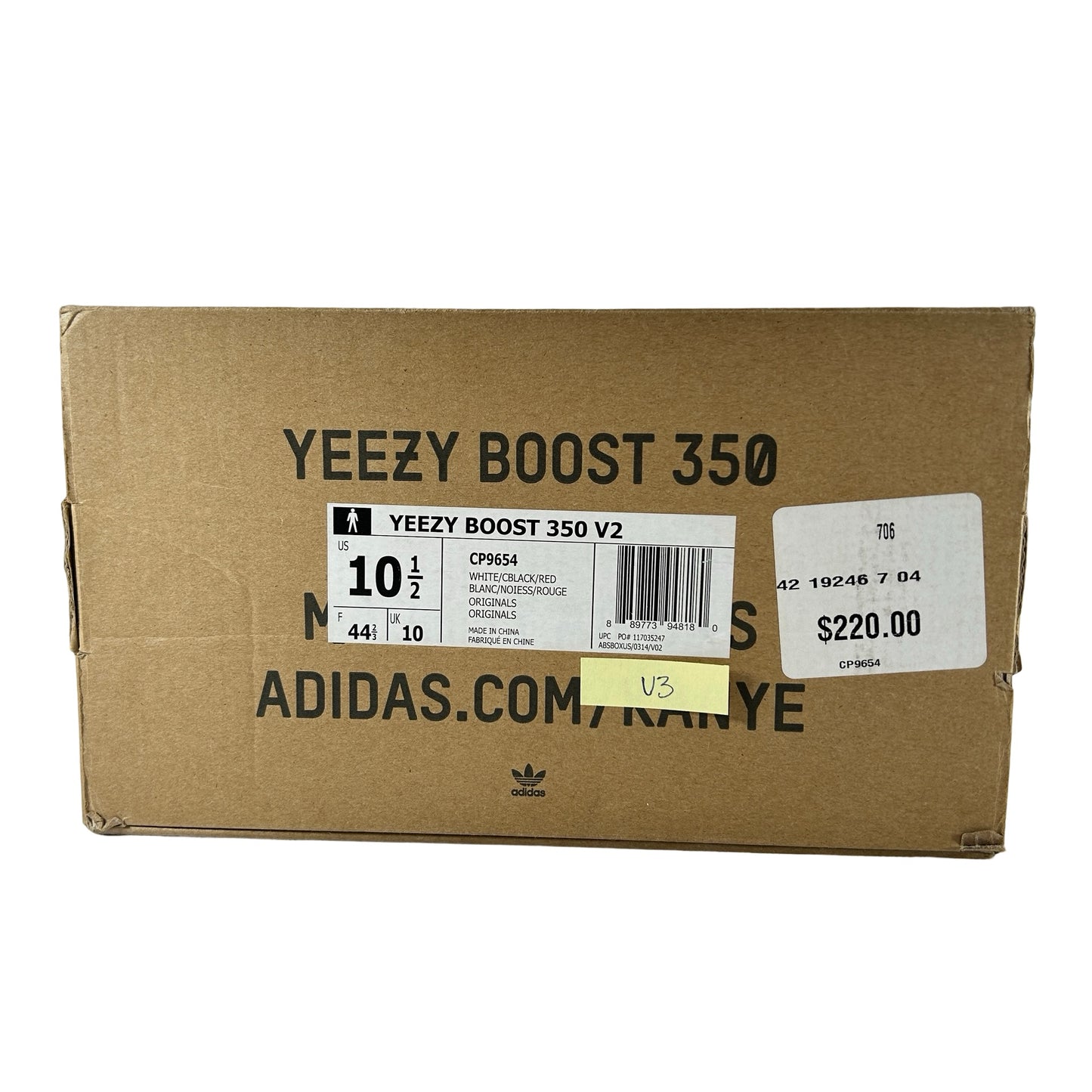 CP9654 Yeezy 350 V2 Zebra [USED] - 10.5 M (Used3)