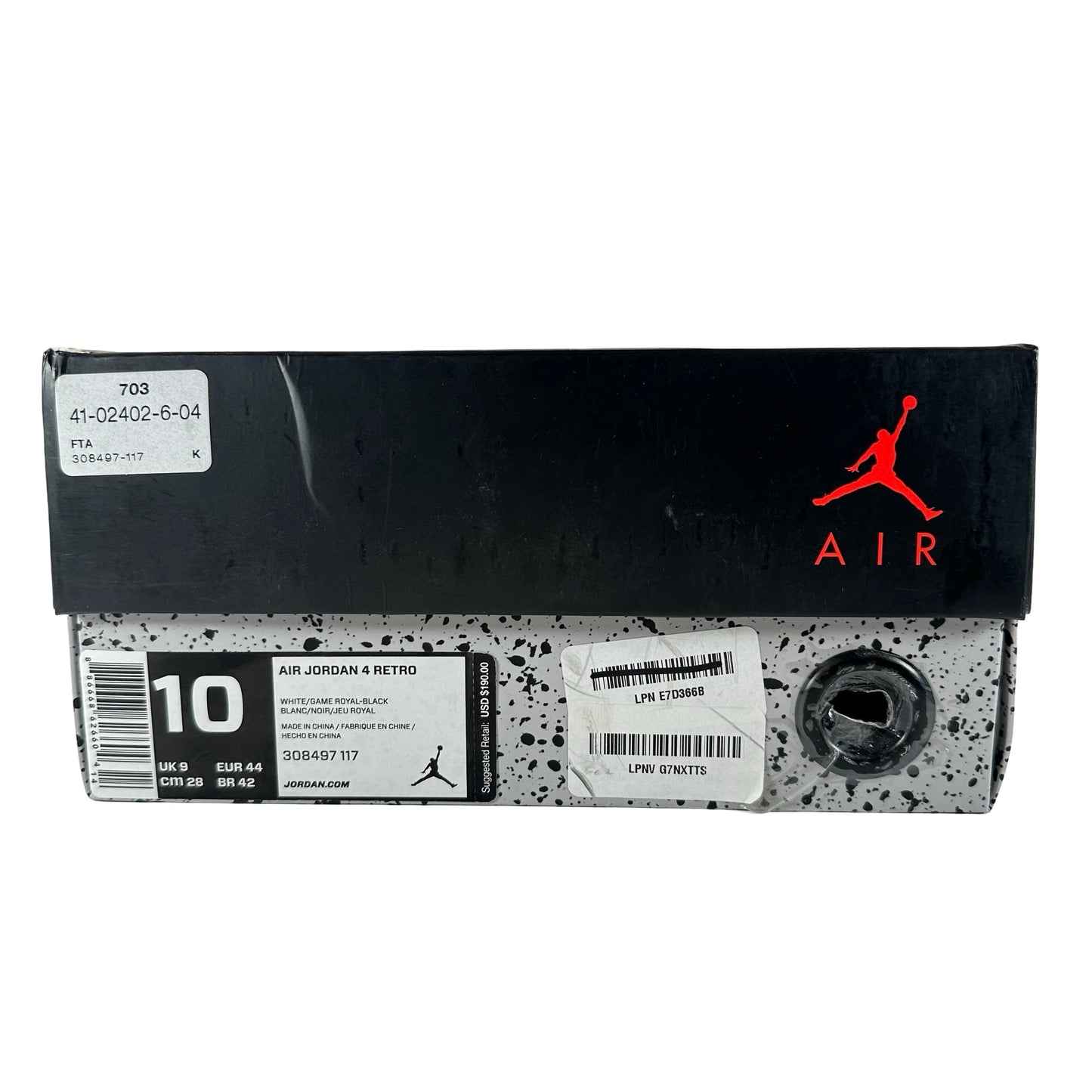308497 117 Jordan 4 Retro Motorsports (2017) [USED] - 10 M (Used)