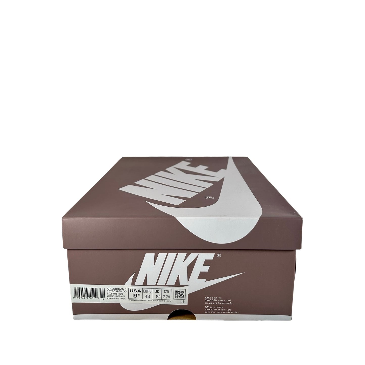 DZ5485 105 Jordan 1 Retro High OG Mauve [USED] - 9.5 M (Used)