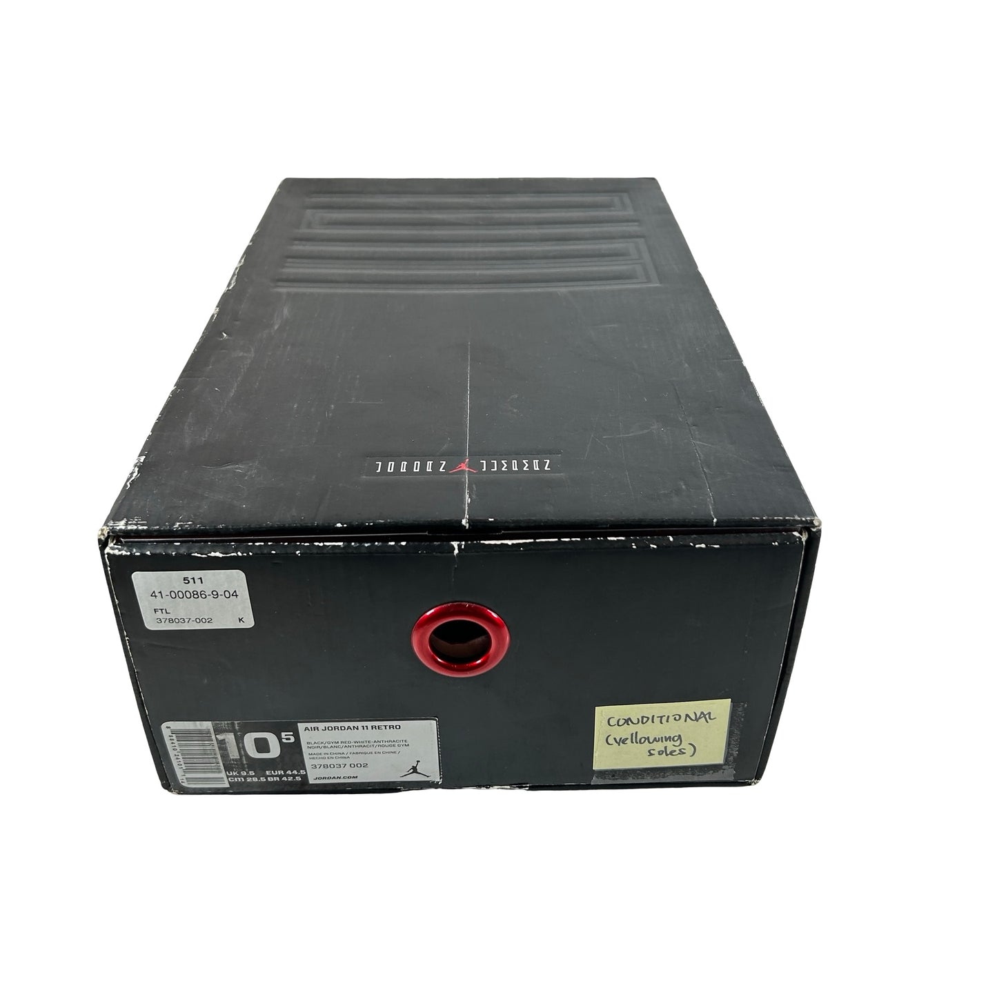 378037 002 Jordan 11 Retro 72-10 [CONDITIONAL] - 10.5 M (Yellowing)