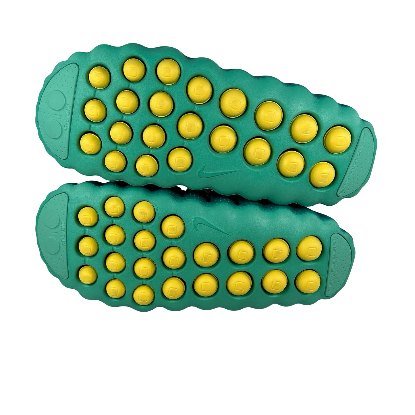 HQ4307 301 Nike Mind 001 Slide Geode Teal Light Menta - 11 M (Dent On Left Foot)
