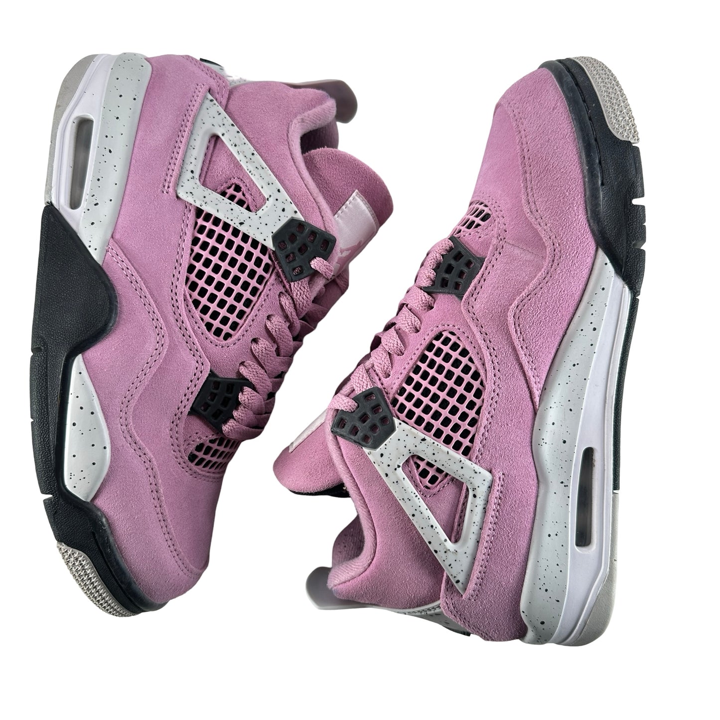 AQ9129 501 Jordan 4 Retro Orchid (Women's) [USED] - 7.5 W (Used)