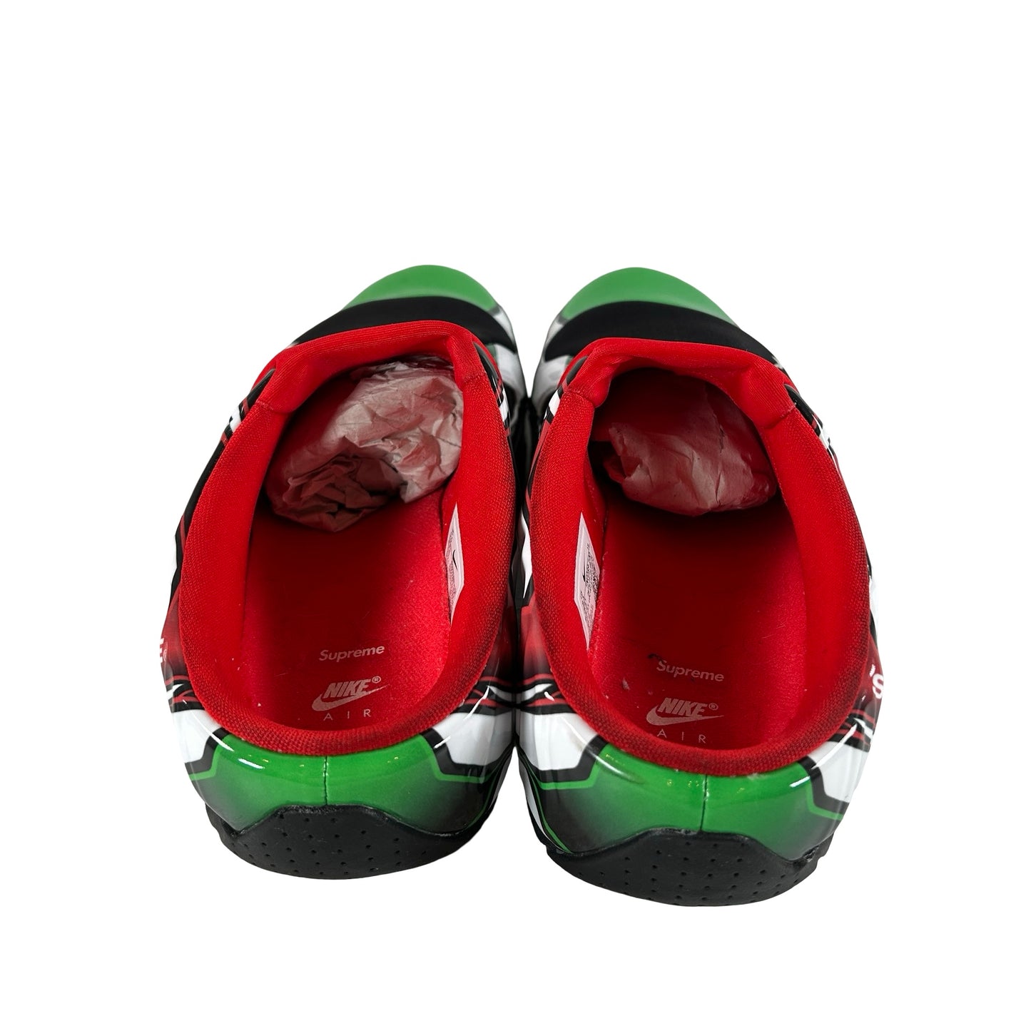 FN0289 100 Nike Clogposite Supreme White Gym Red Green [USED] - 9.5 M (Used)