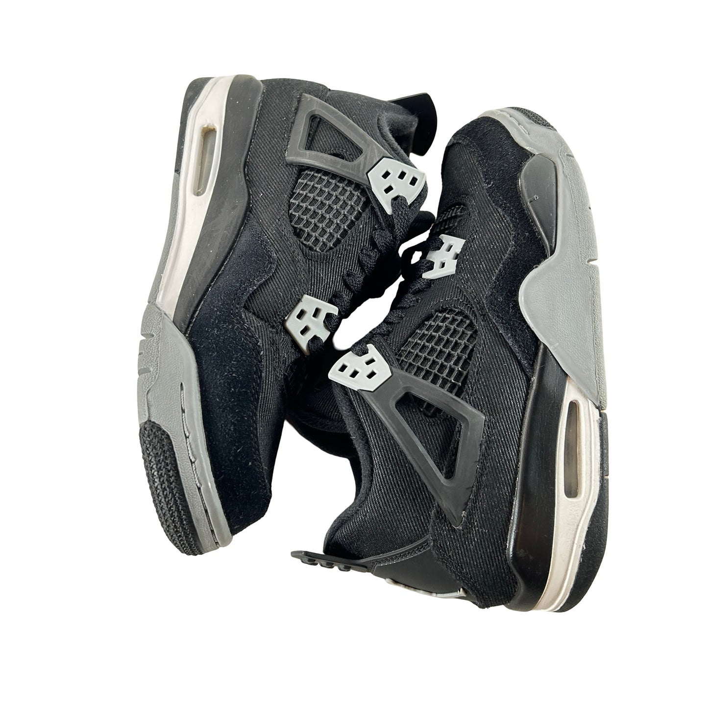 DV0553 006 Jordan 4 Retro Black Canvas GS [USED] - 4.5 Y (Used3) (No Box3)