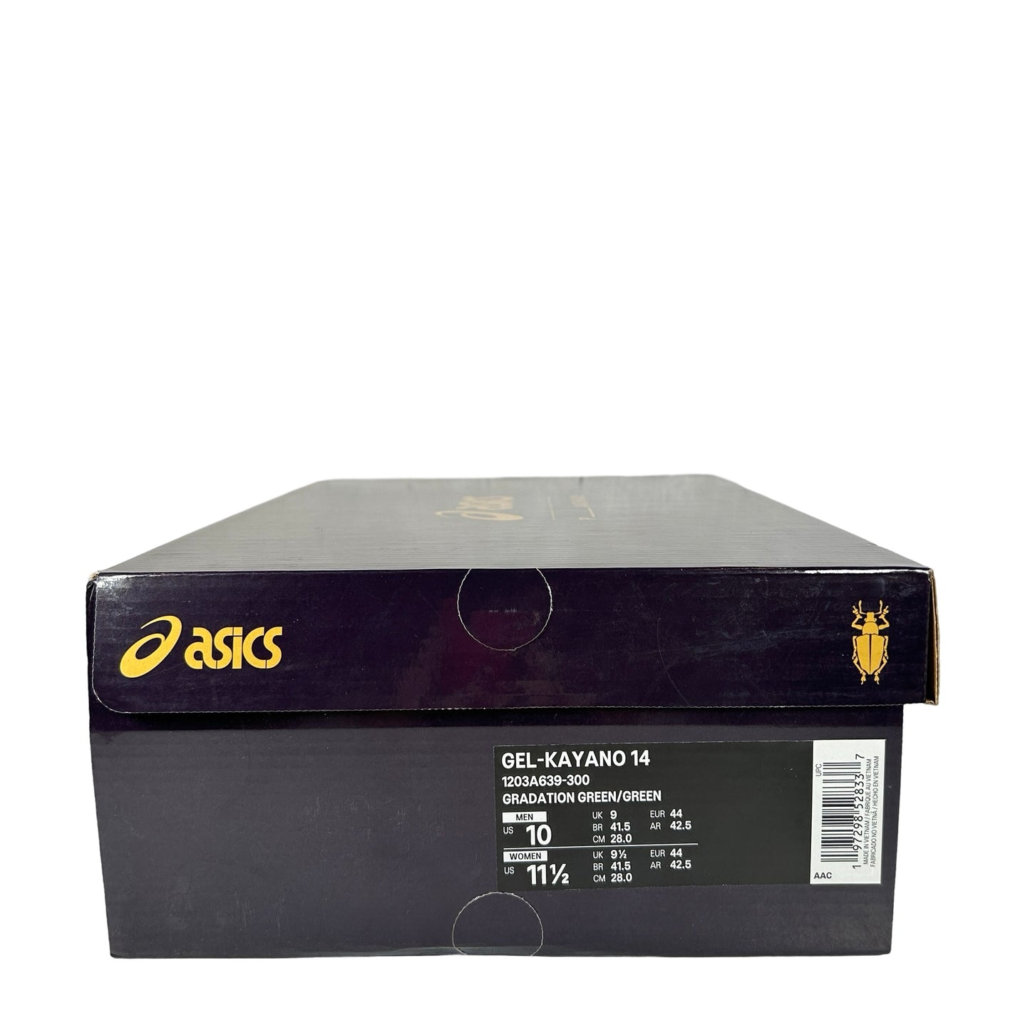 1203A639 300 ASICS Gel-Kayano 14 P. Andrade Gradation Green [USED] - 10 M (Used)