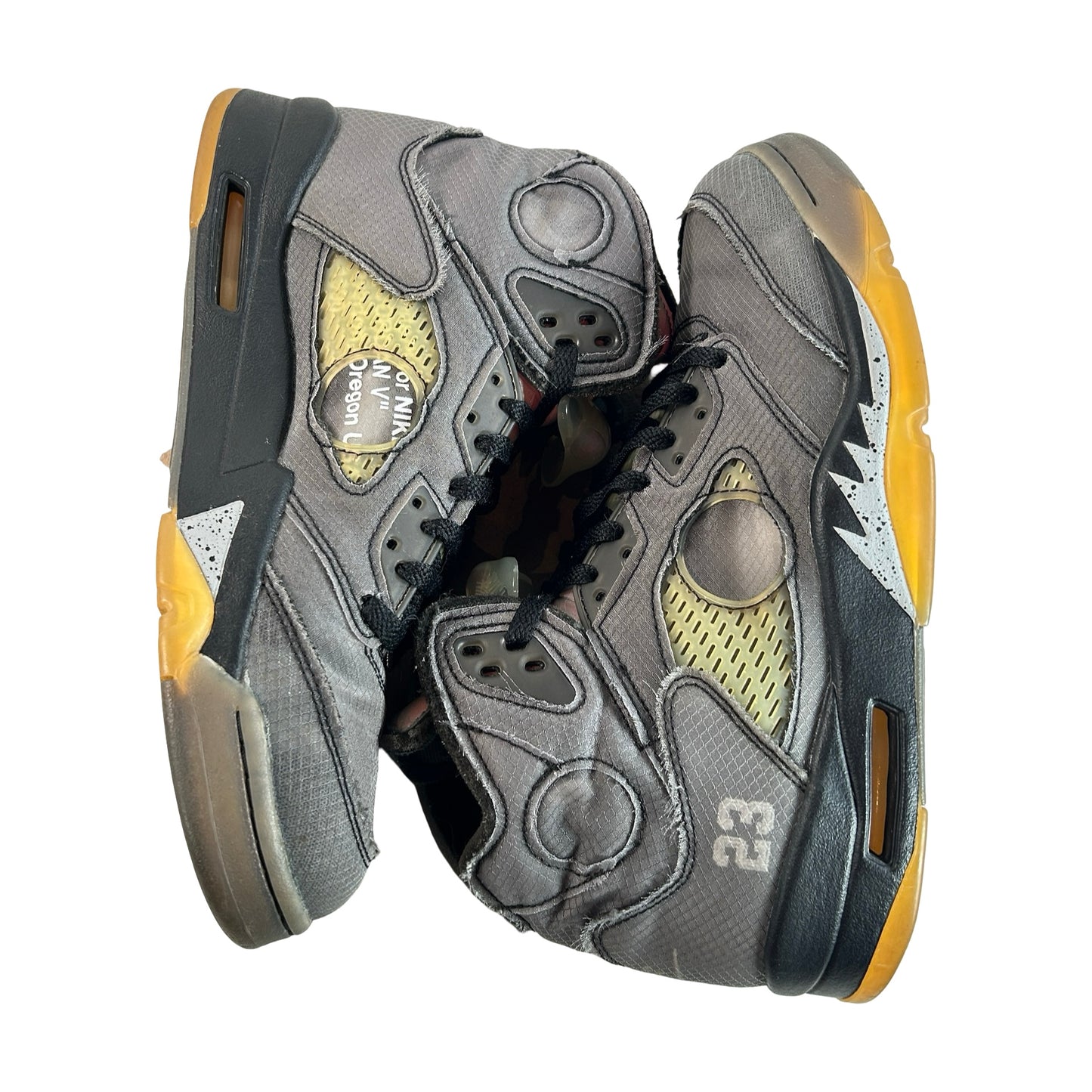 CT8480 001 Jordan 5 Off-White Black [USED] - 10.5 M (Used9)