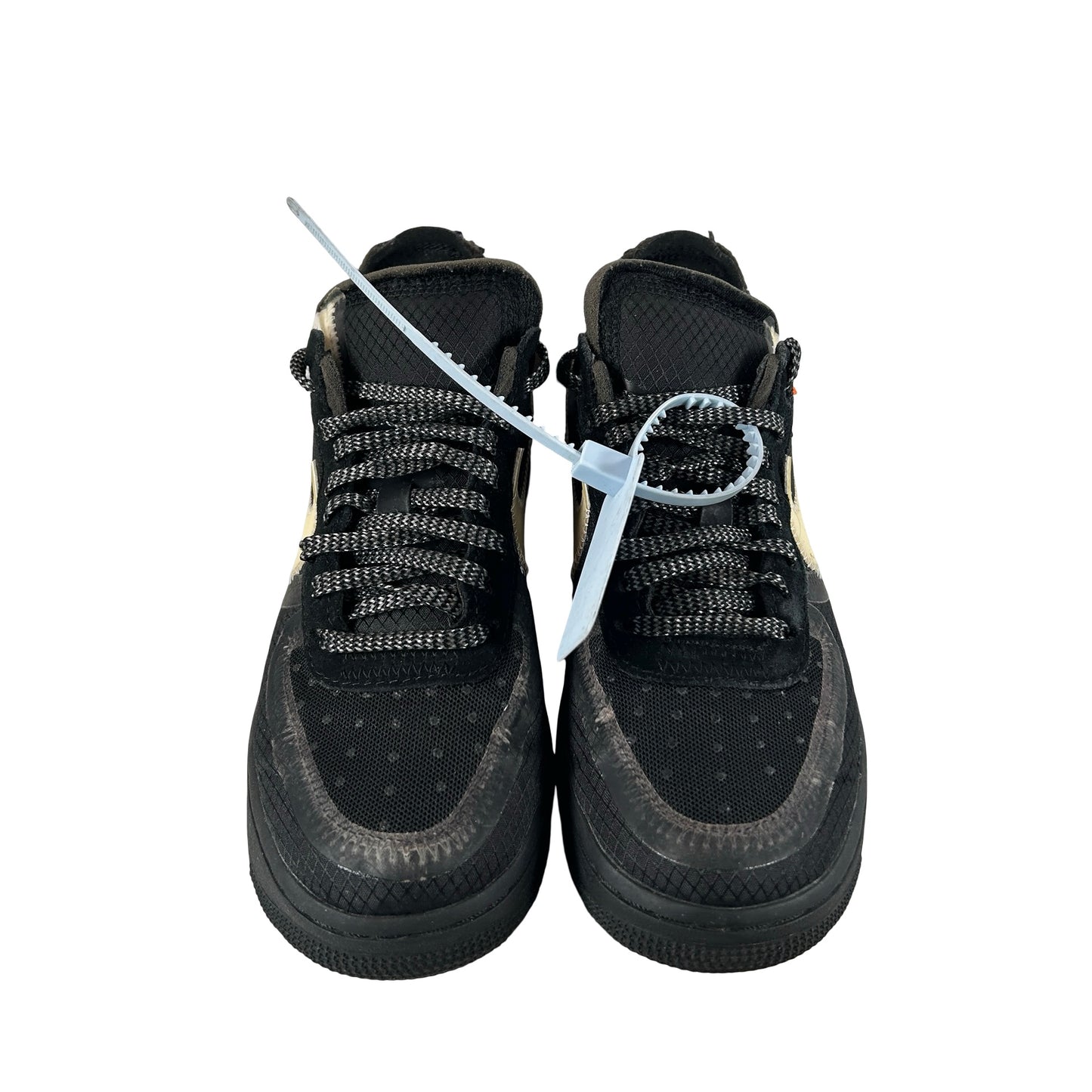 AO4606 001 Nike Air Force 1 Low Off-White Black White [USED] - 4 M (Used)