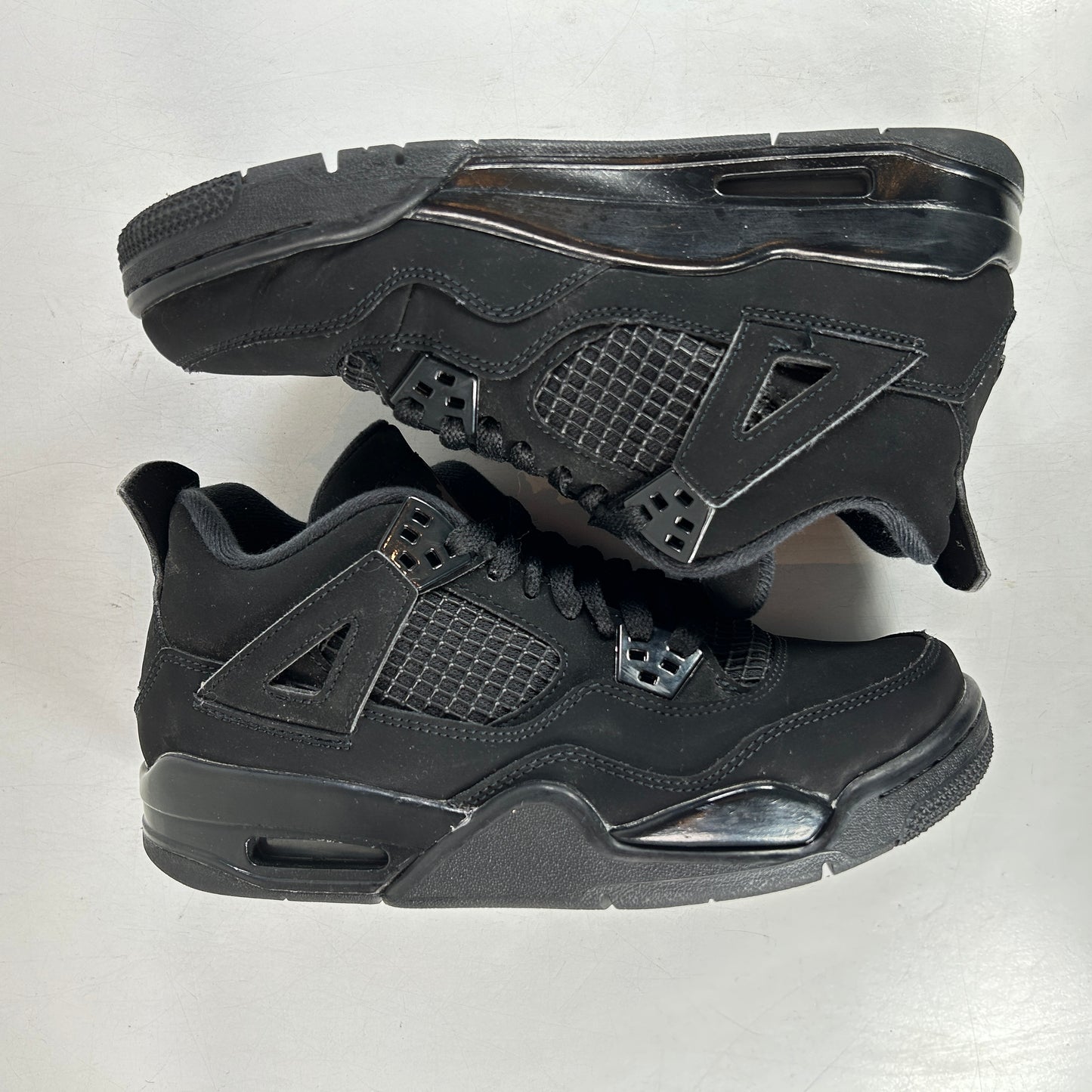 408452 010 Jordan 4 Retro Black Cat (2020) (GS) [USED] - 5.5 Y (Used)