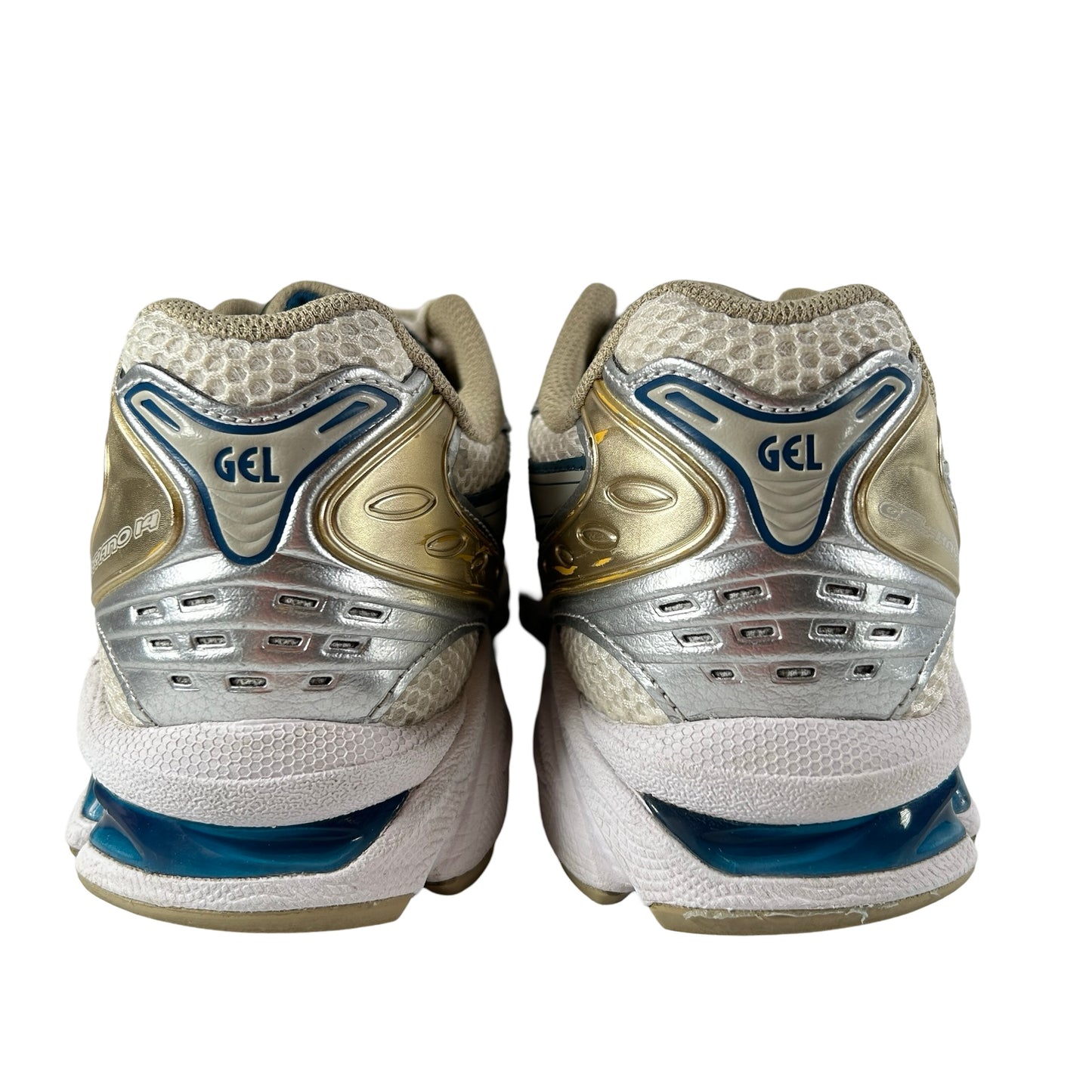 1201A019 105 ASICS Gel-Kayano 14 Cream Pure Silver Champagne [USED] - 8 M (Used)