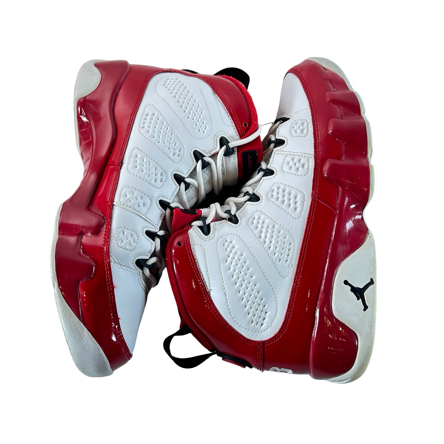 302370 160 Jordan 9 Retro White Gym Red [USED] - 9 M (Used) (No Box)