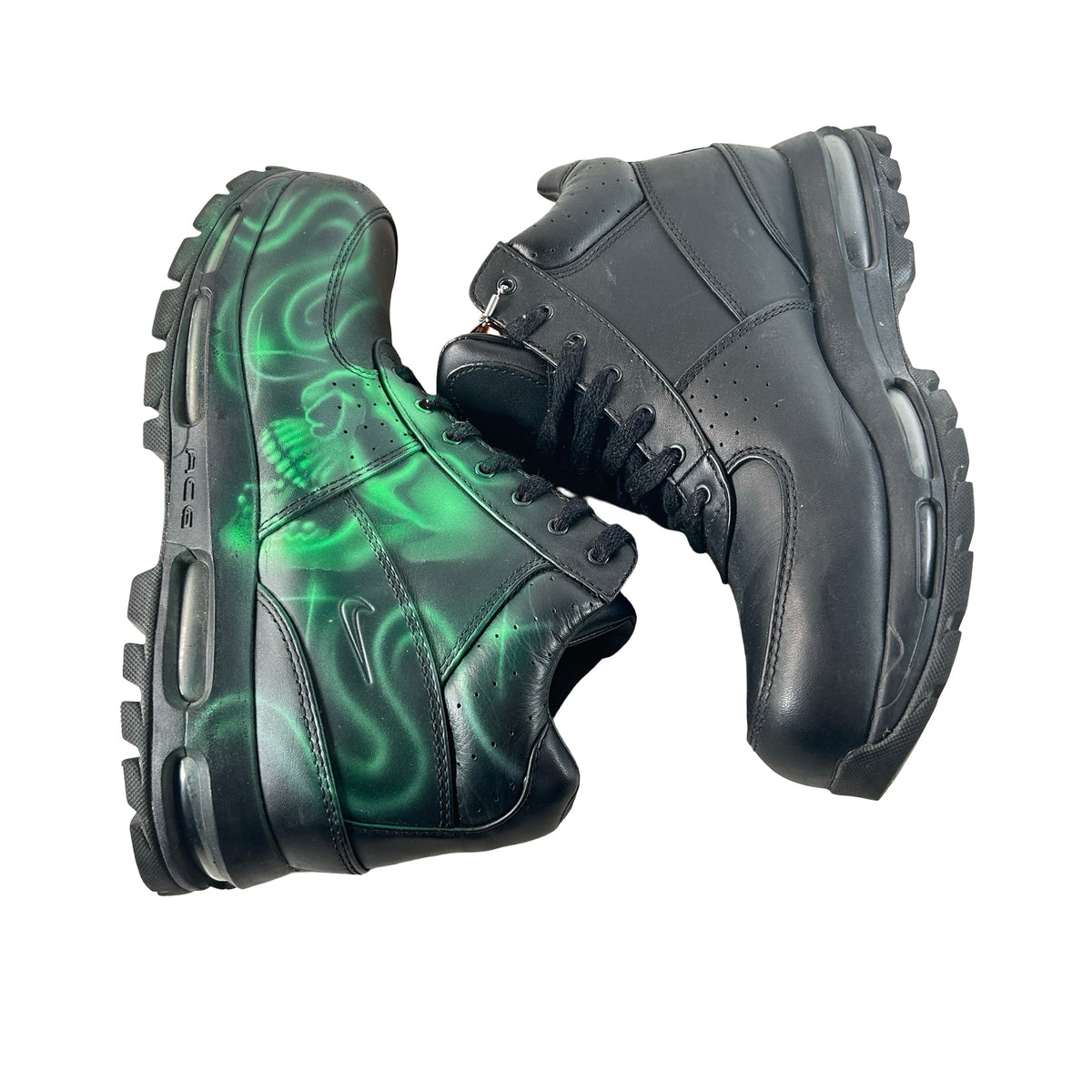 865031 009 Nike Air Max Goadome Black x STFU OG Green - 10.5 M (Used) (No Box)