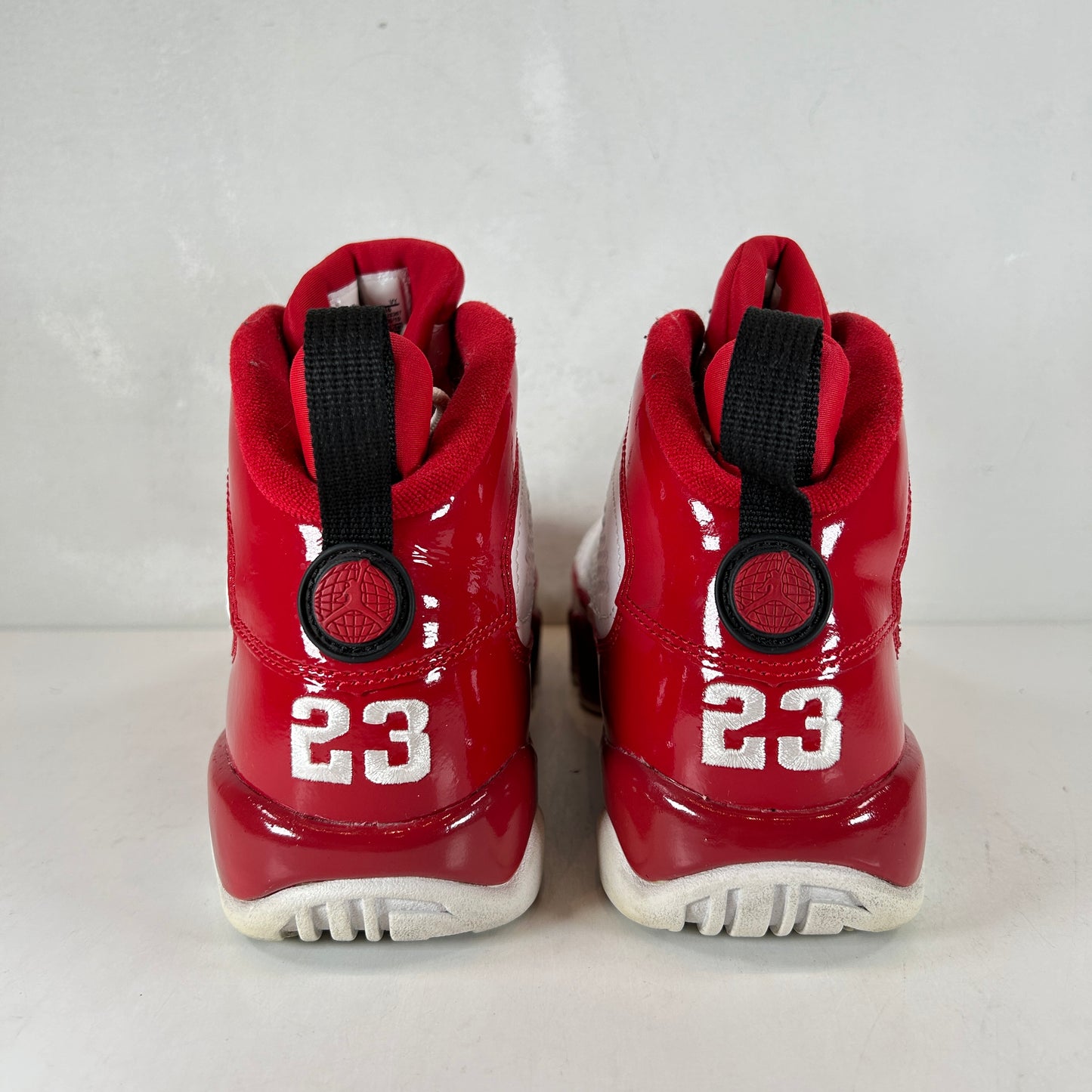 153265 014 Jordan 9 Retro White Gym Red (GS) - 7 Y (Used) (Replace Box)