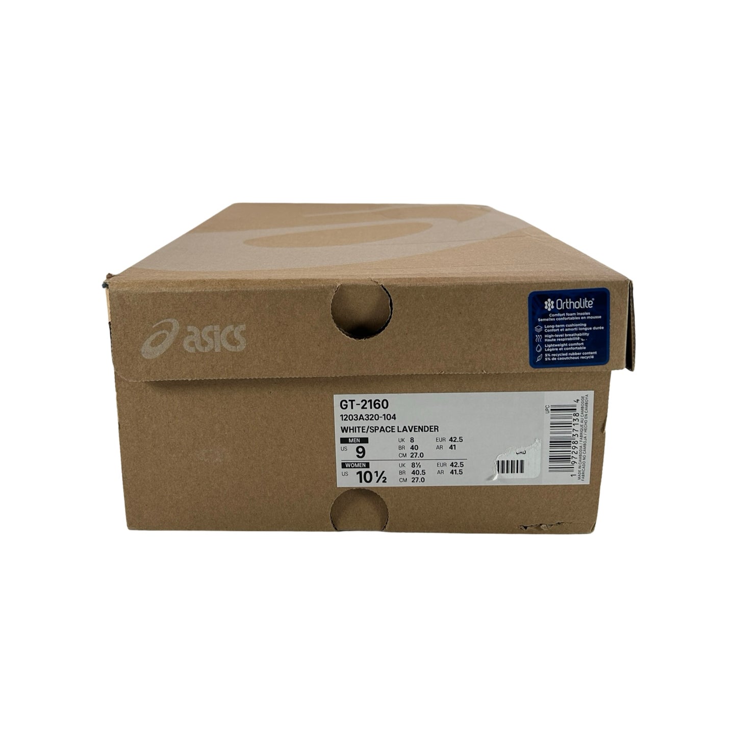 1203A320 104 ASICS GT-2160 White Space Lavender [USED] - 9 M (Used)