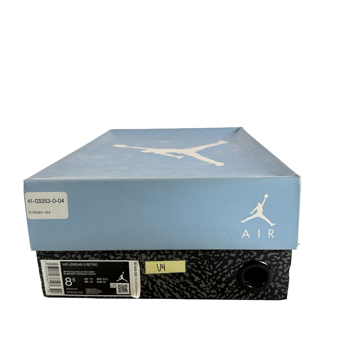 CT8532 104 Jordan 3 Retro UNC (2020) [USED] - 8.5 M (Used4)
